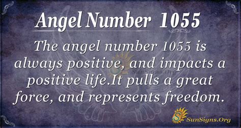 angel number 1055|Angel Number 1055 Meaning: Optimism Is Key